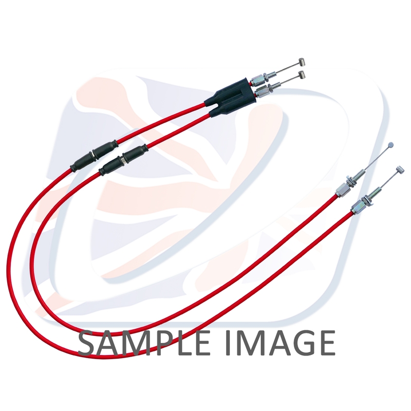 Throttle cables (pair) Venhill featherlight piros