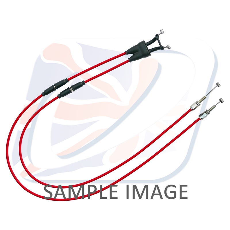Throttle cables (pair) Venhill featherlight piros