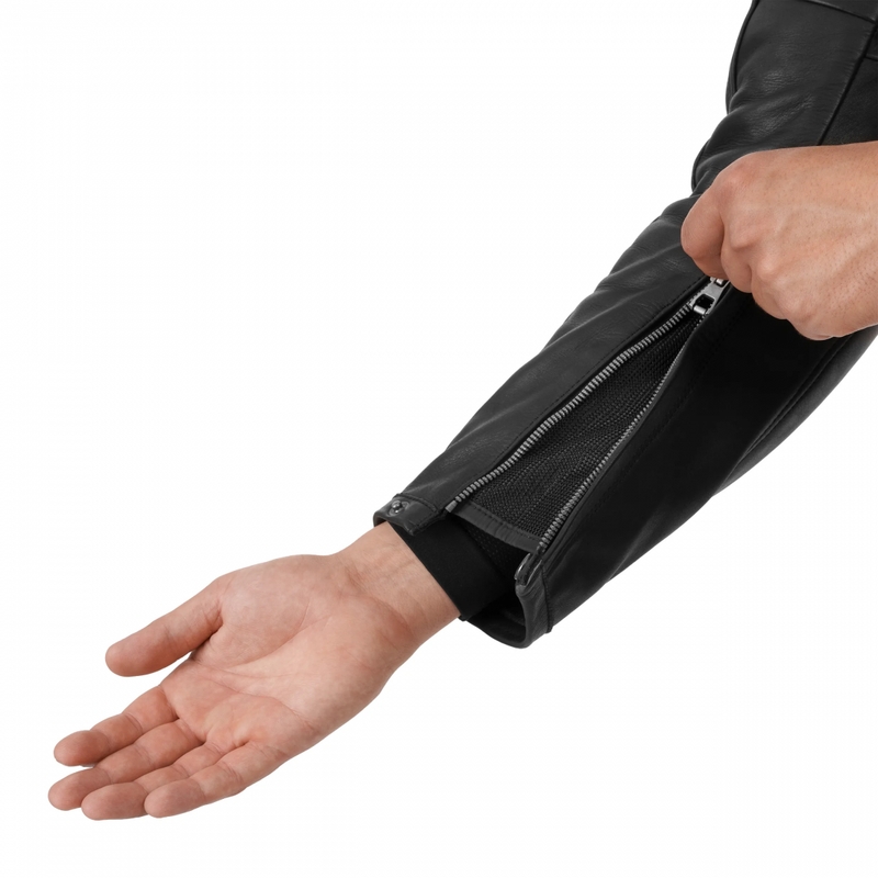 Shima Hunter 3.0 motoros bőrkabát fekete