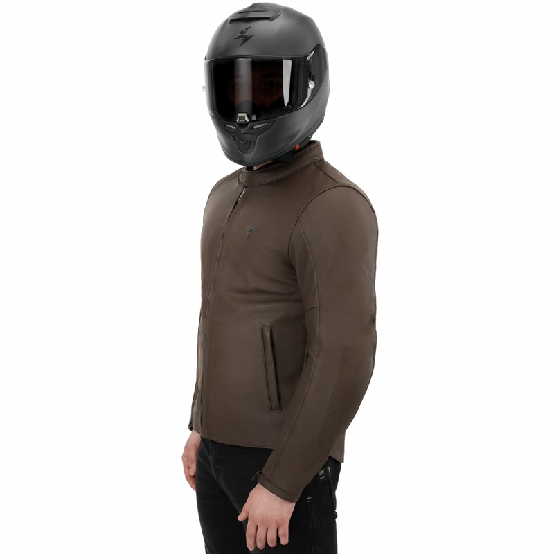 Shima Hunter 3.0 motoros bőrkabát barna