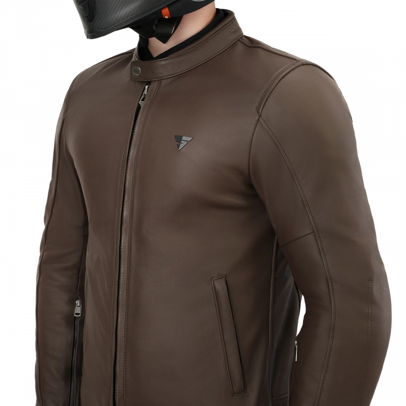 Shima Hunter 3.0 motoros bőrkabát barna