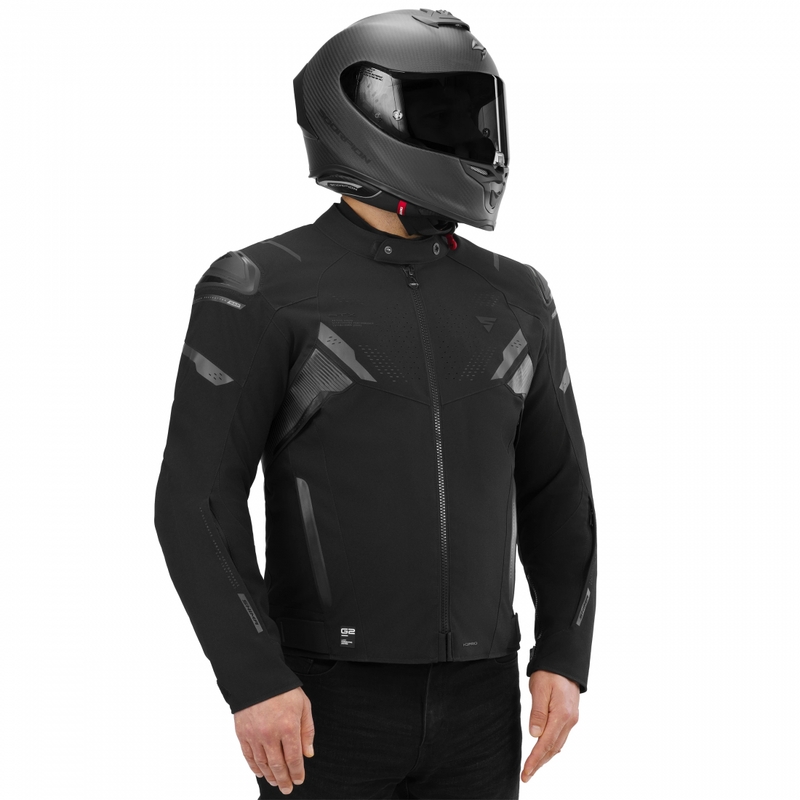 Shima STX motoros kabát fekete