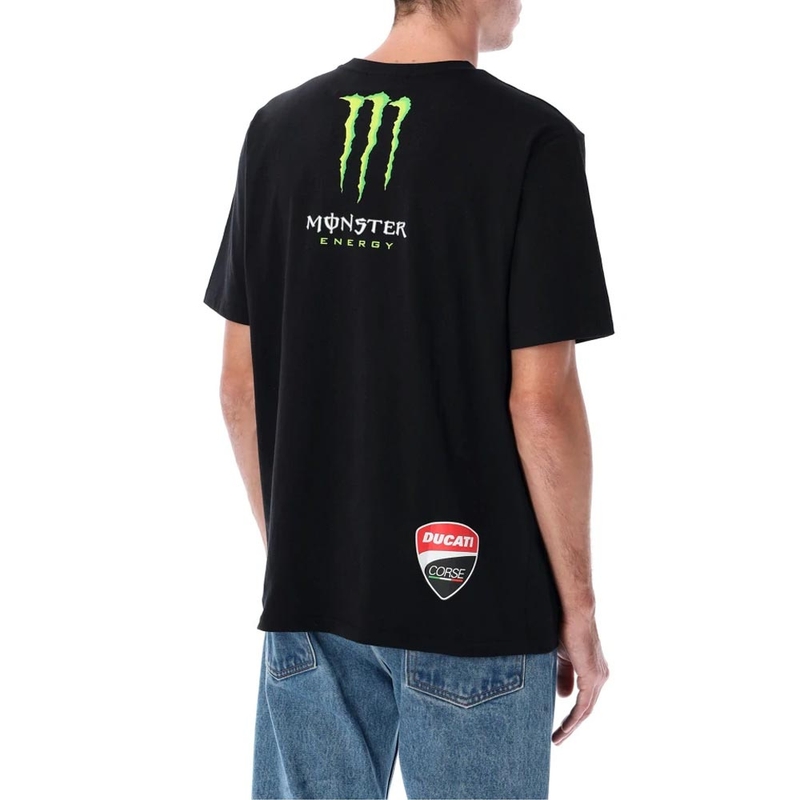 Ducati Corse Monster Energy póló logóval fekete