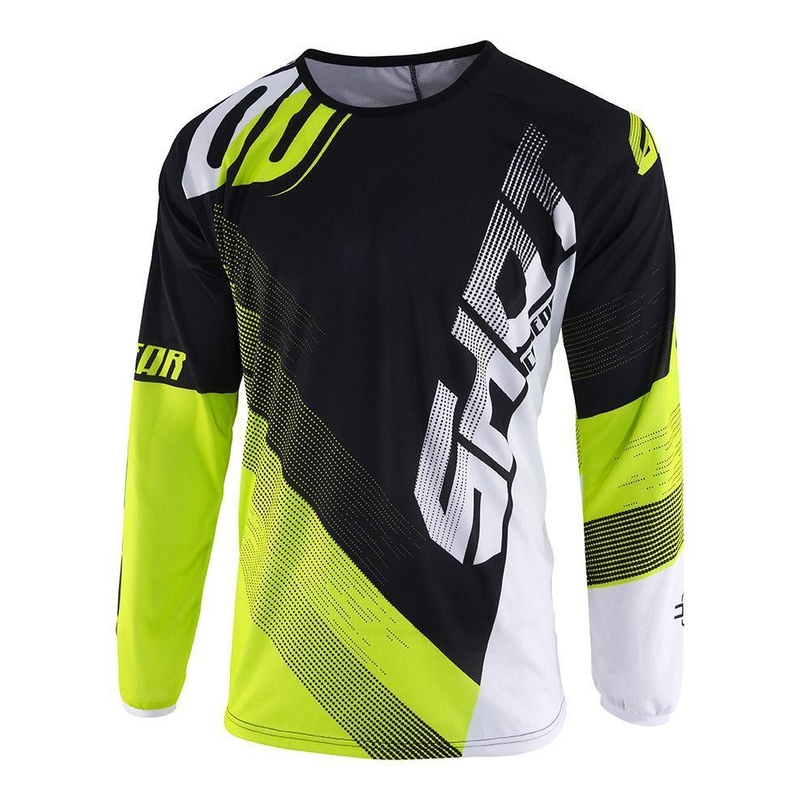 Komplet (dres + kalhoty) Shot DEVO Ultimate černo-fluo žlutý
