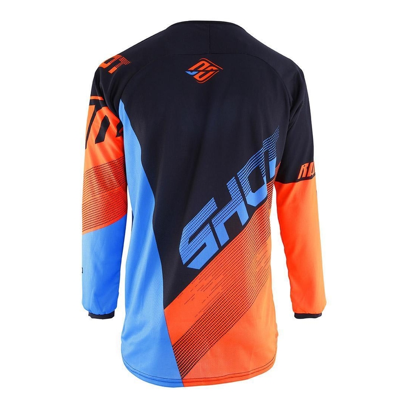 Komplet (dres + kalhoty) Shot DEVO Ultimate modro-fluo oranžový