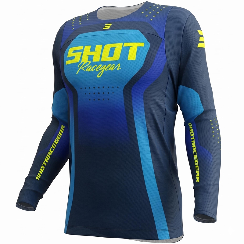Shot Contact Stream motokrossz mez kék