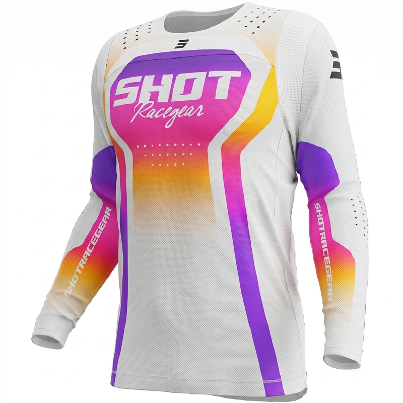 Shot Contact Stream motokrossz mez fehér