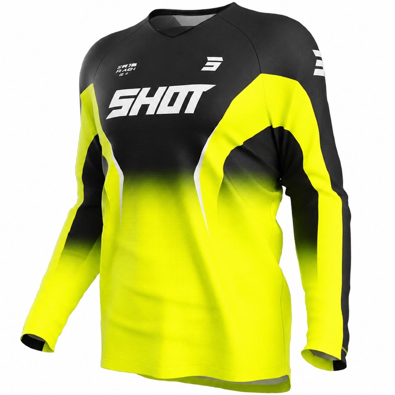 Shot Draw Clash motokrossz mez fluo sárga