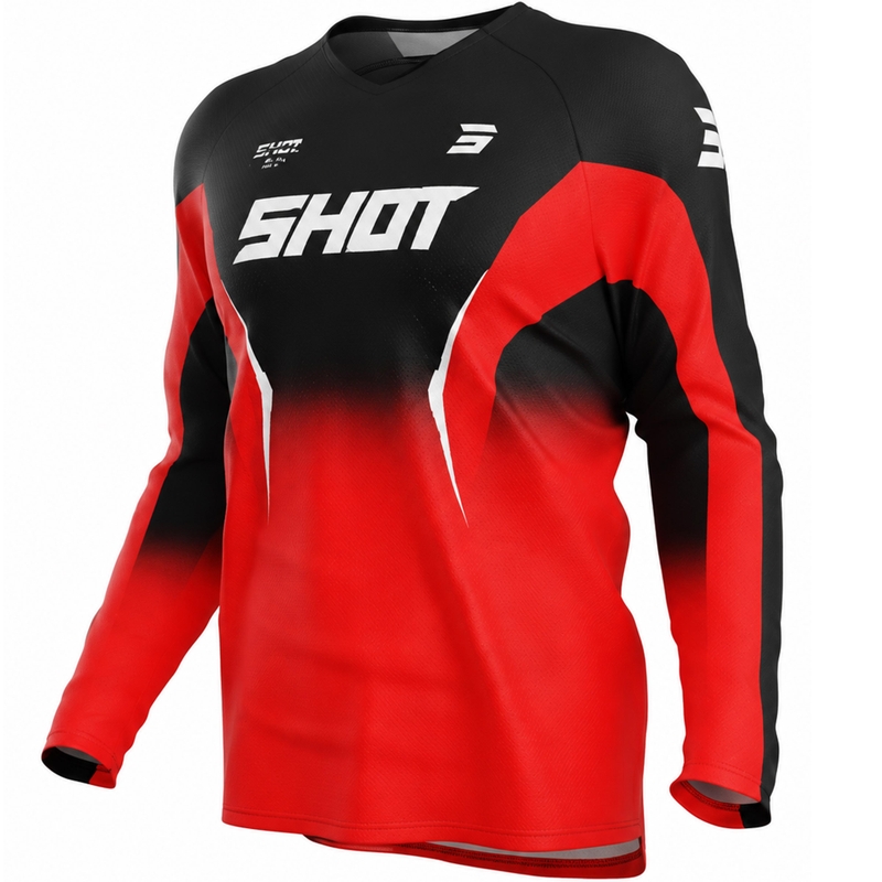 Shot Draw Clash motokrossz mez piros