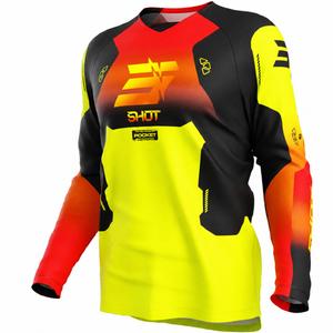 Shot Draw Rocket gyerek motokrossz mez fluo sárga