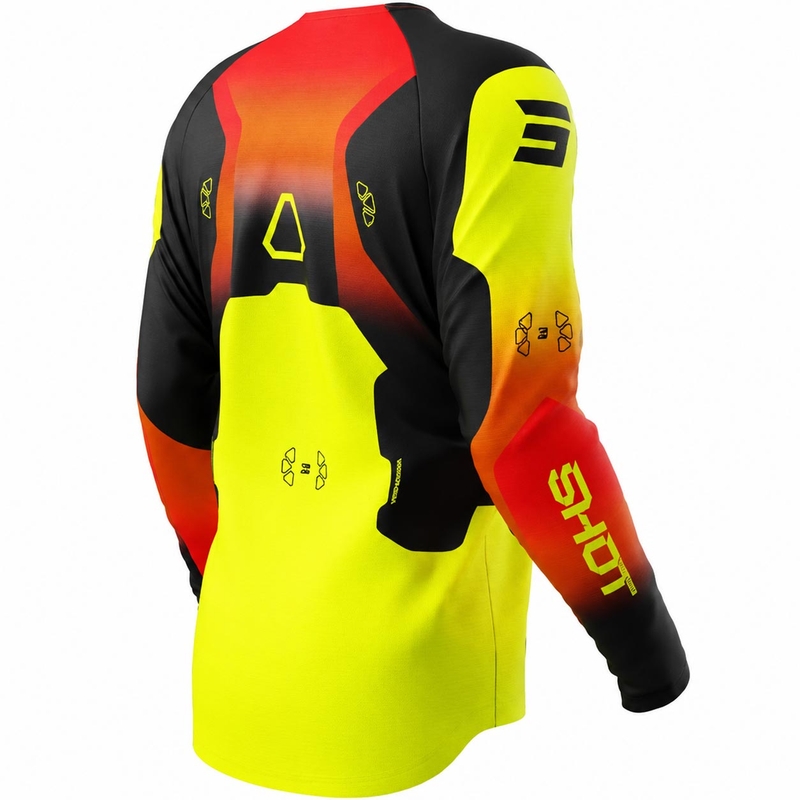 Shot Draw Rocket gyerek motokrossz mez fluo sárga