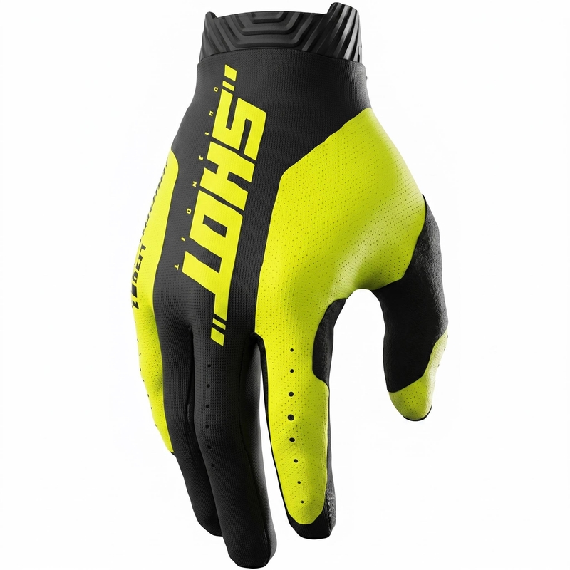 Shot Lite Skin motokrossz kesztyű fluo sárga