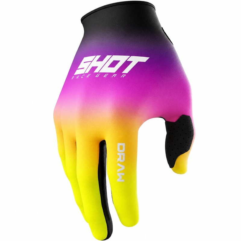 Shot Draw Shade motokrossz kesztyű rózsaszín-fluo sárga