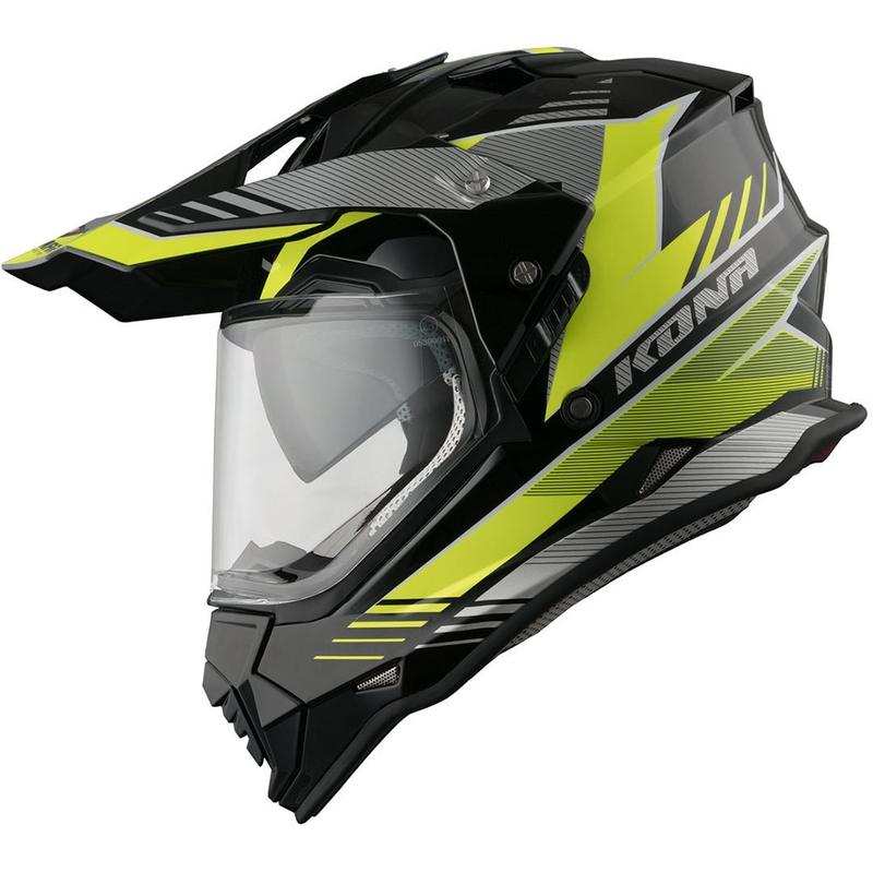 Enduro sisak Vemar Kona Explorer fekete-ezüst-fluo sárga eladó kiárusítás