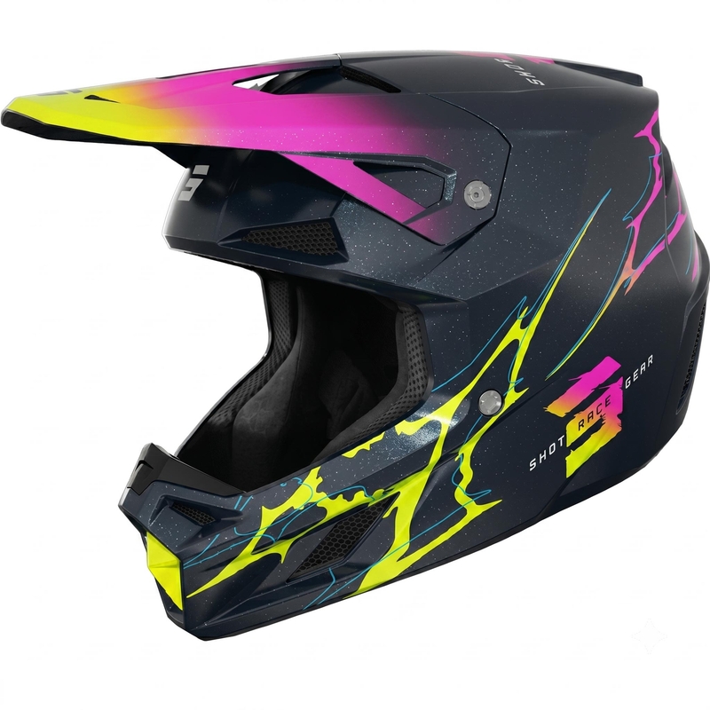 Shot Speed Rac motokrossz bukósisak gyöngyházkék
