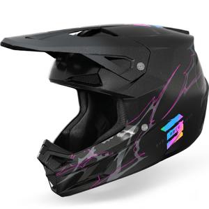 Dětská motokrosová helma Shot Speed Rac perleťově černá