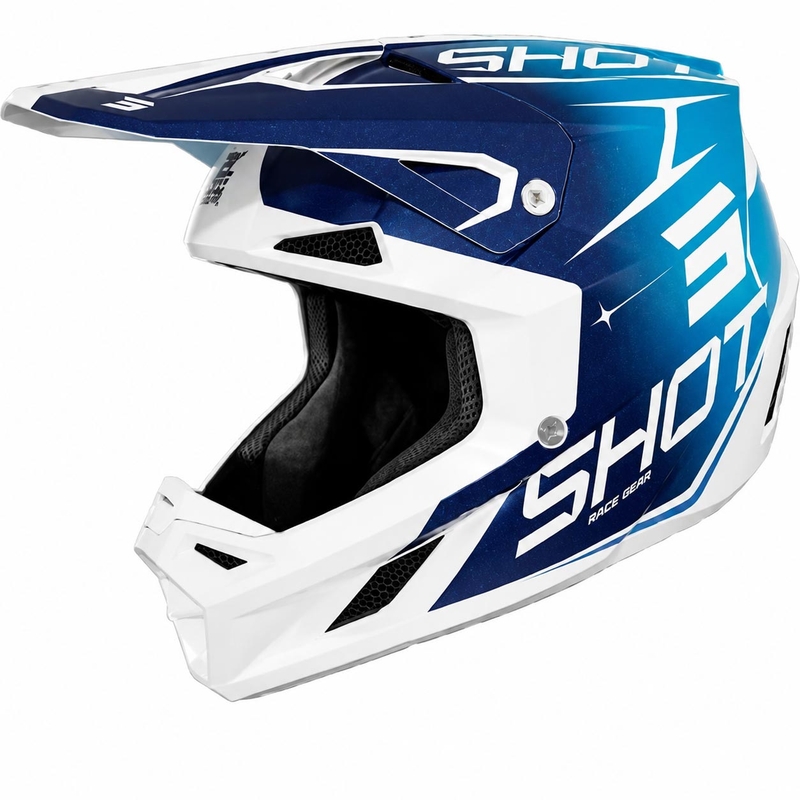 Shot Speed Side motokrossz bukósisak gyöngyház kék