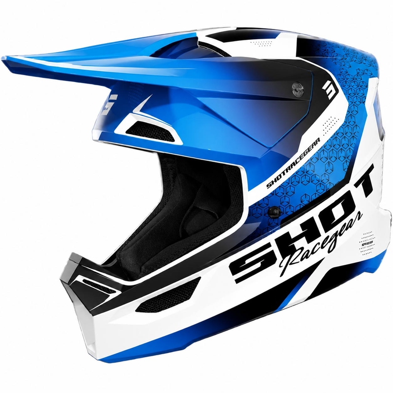 Shot Furious Stream gyerek motokrossz bukósisak fényes kék