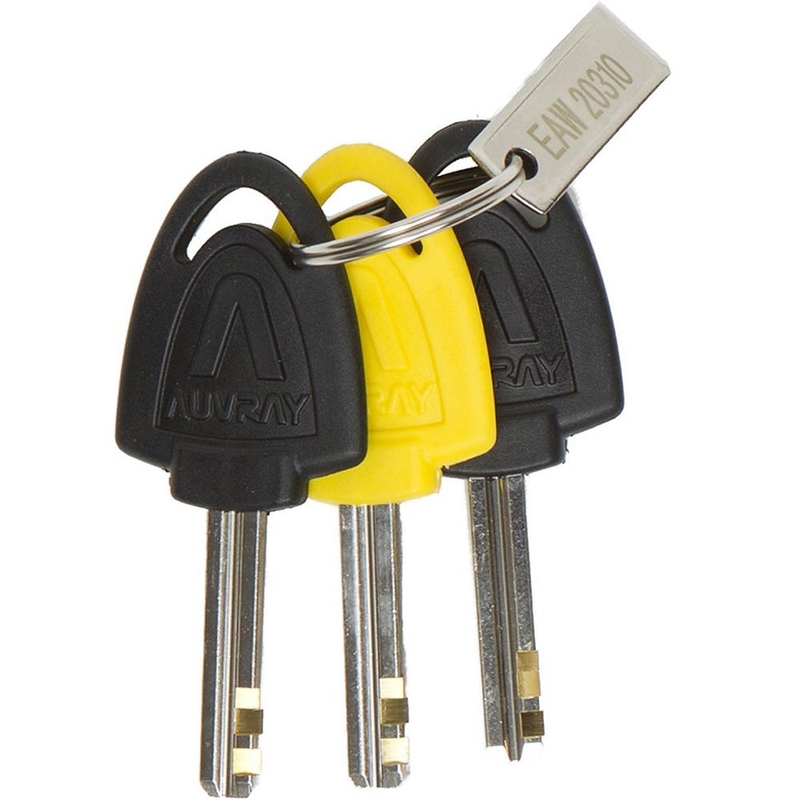 Auvray B-Lock 14 tárcsafékzár riasztóval acélezüst