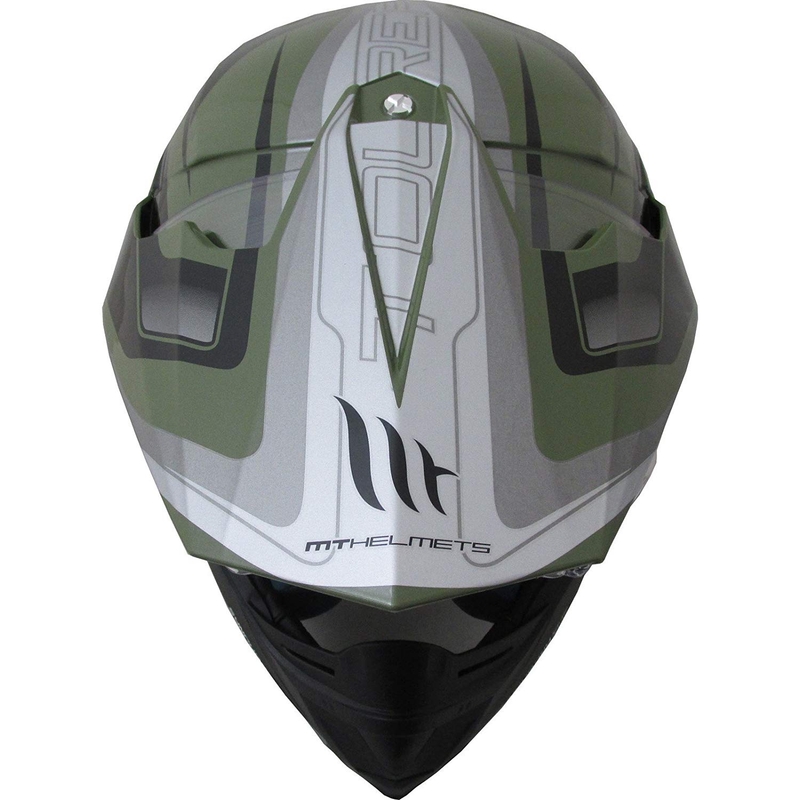 Enduro sisak MT Synchrony Duosport SV Tourer zöld-fekete matt