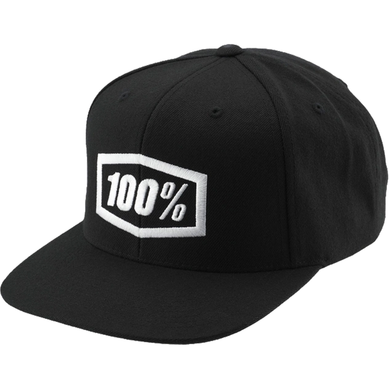 100% Icon Snapback gyerek siltes sapka fekete