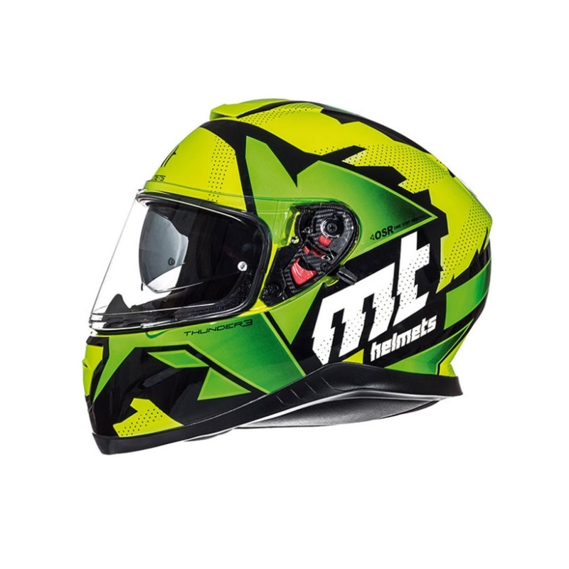 Integrált motoros sisak MT Thunder 3 SV Torn fluo sárga-zöld