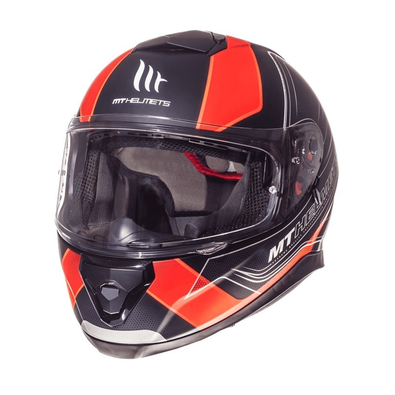 Integrált motorkerékpár sisak MT Thunder 3 SV Trace Fekete Matt-Fluo Orange Eladó kiárusítás