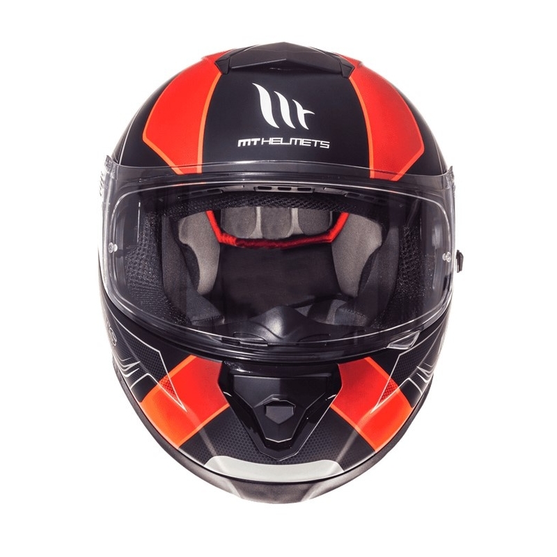 Integrált motorkerékpár sisak MT Thunder 3 SV Trace Fekete Matt-Fluo Orange Eladó kiárusítás