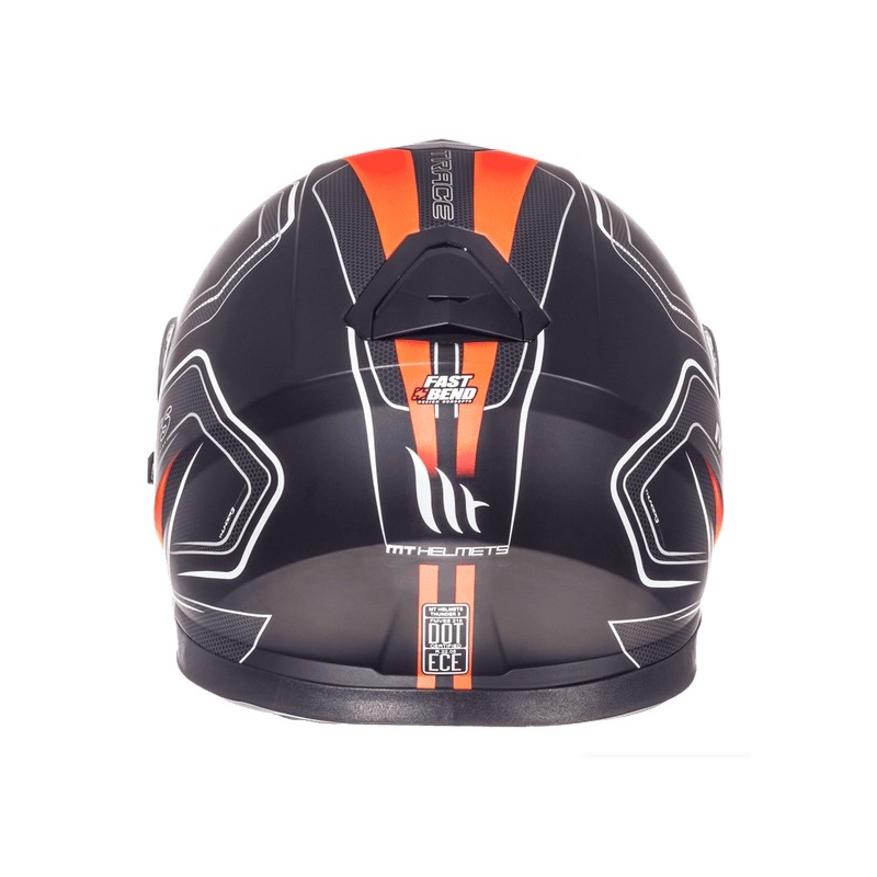 Integrált motorkerékpár sisak MT Thunder 3 SV Trace Fekete Matt-Fluo Orange Eladó kiárusítás