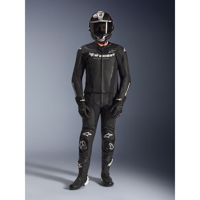 Alpinestars GP Force V2 kétrészes bőr overál fekete-fehér
