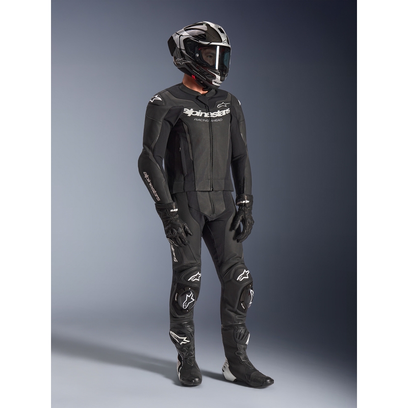 Alpinestars GP Force V2 kétrészes bőr overál fekete-fehér