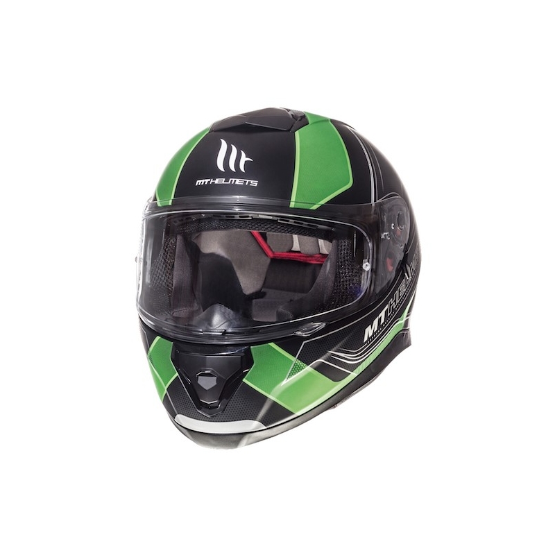 Integrált motorkerékpár sisak MT Thunder 3 SV Trace fekete matt-fluo zöld akció kiárusítás