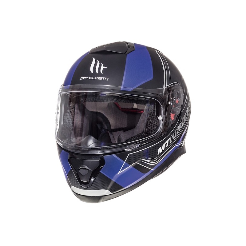 Integrált motoros sisak MT Thunder 3 SV Trace fekete matt-kék