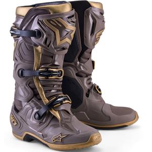 Alpinestars TECH 10 limitált kiadás AIR GOLD motoros csizma barna-arany