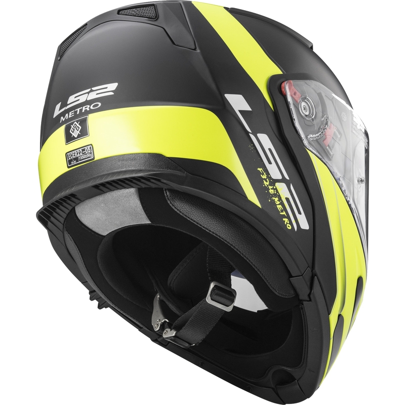 Billenő sisak LS2 FF324 Metro Rapid fekete-fluo sárga eladó kiárusítás