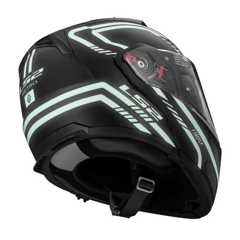 Billenő sisak LS2 FF324 Metro Firefly fekete matt