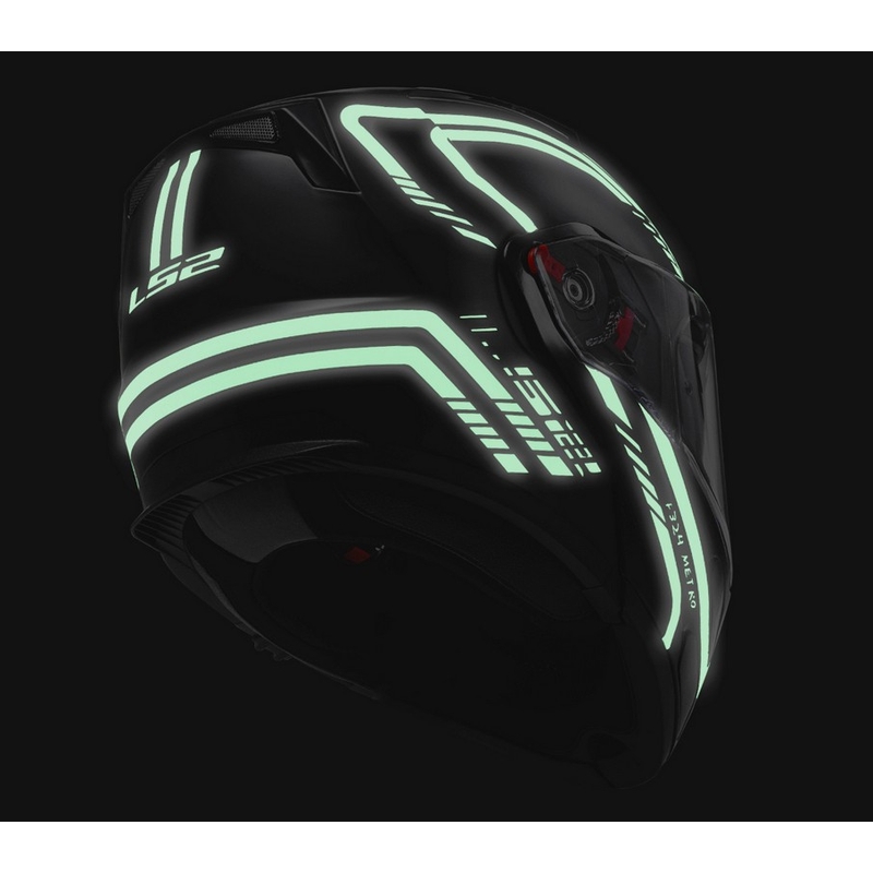 Billenő sisak LS2 FF324 Metro Firefly fekete matt