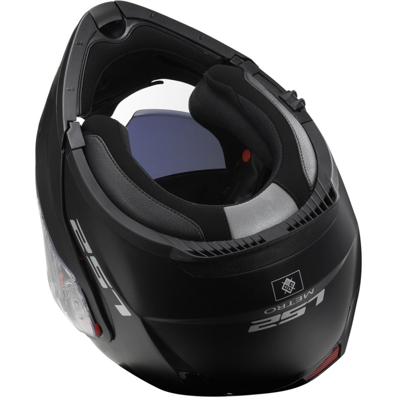 Billenő motoros sisak LS2 FF324 Metro fekete matt