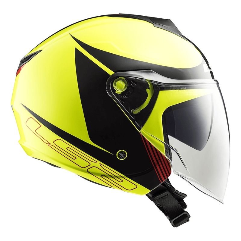 Motoros sisak nyitott LS2 OF573 Twister sík