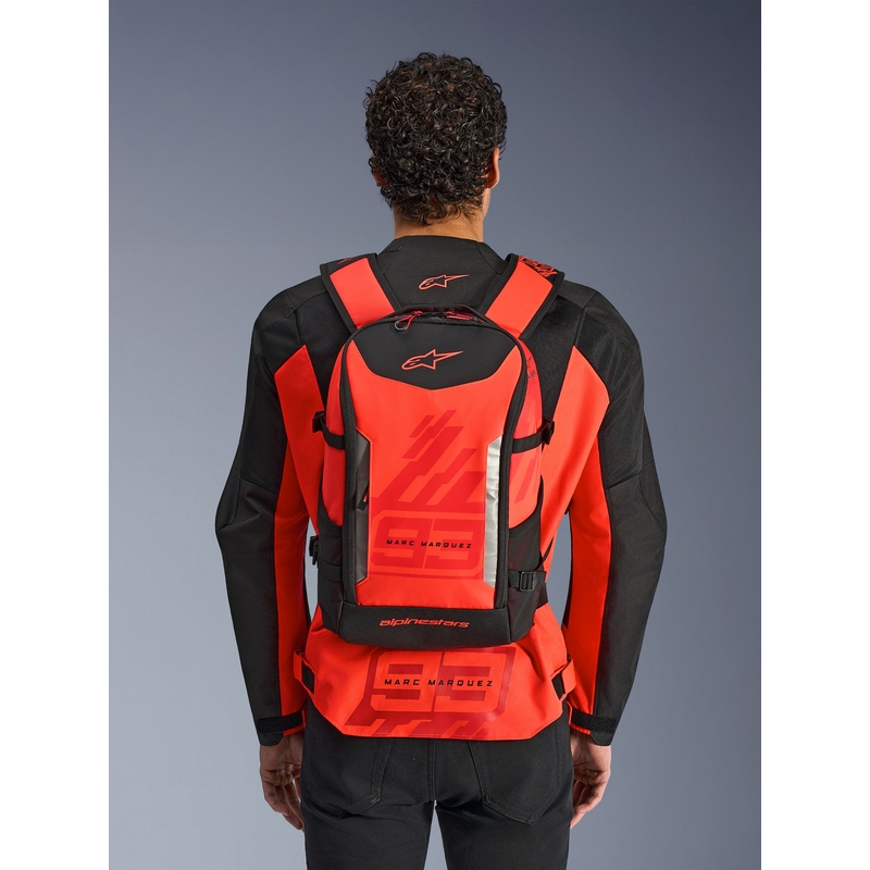 Alpinestars AMP-3 MM93 hátizsák piros-fluo piros-fekete 17 l