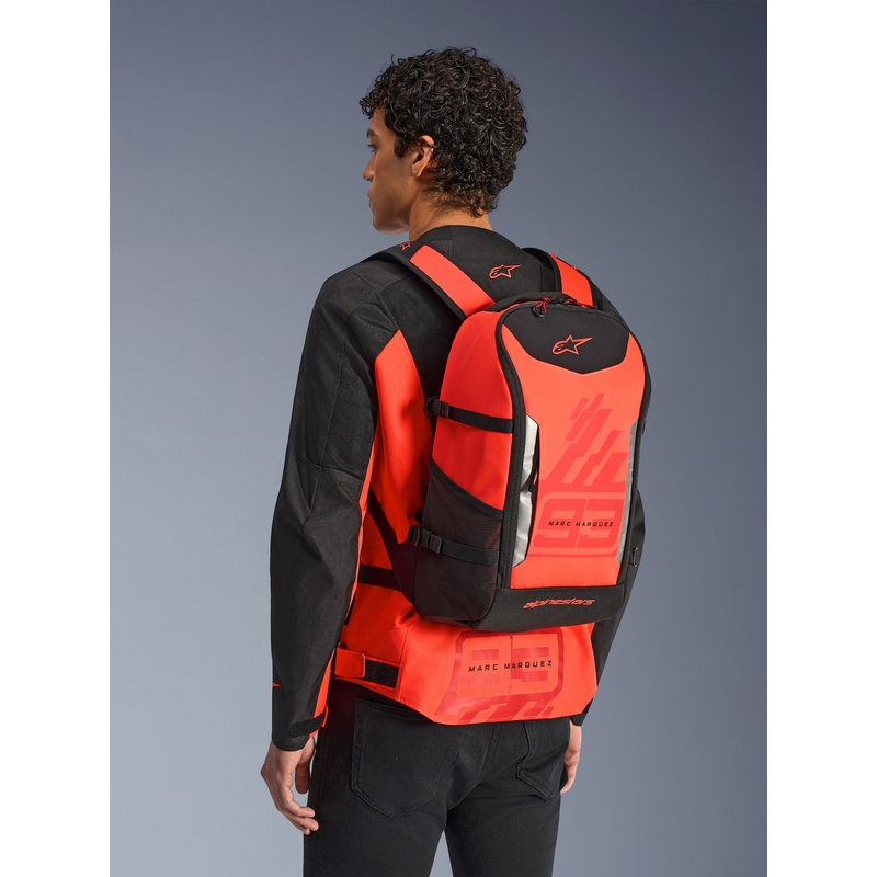 Alpinestars AMP-3 MM93 hátizsák piros-fluo piros-fekete 17 l