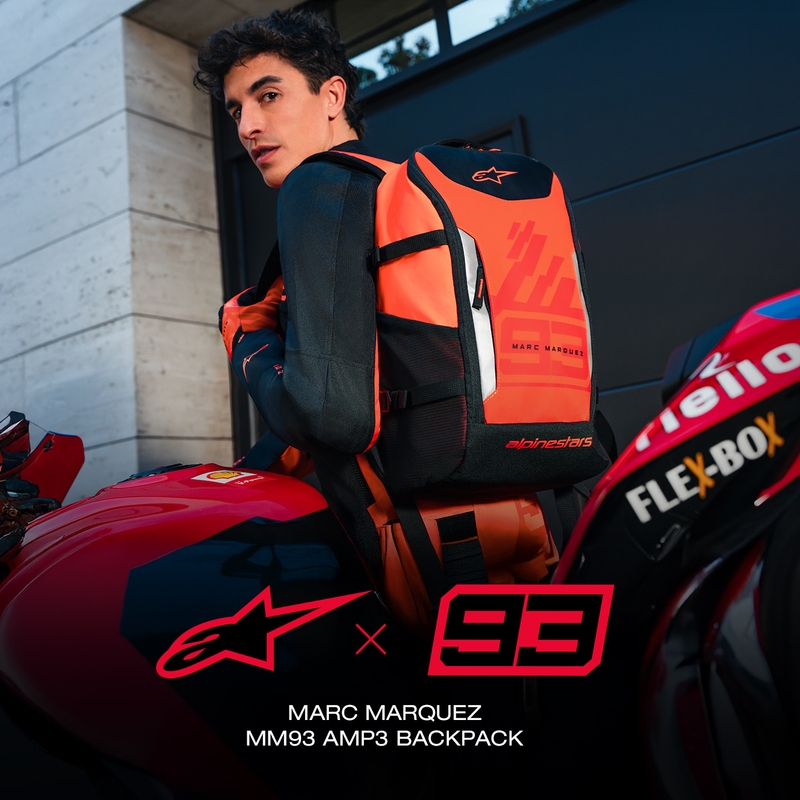 Alpinestars AMP-3 MM93 hátizsák piros-fluo piros-fekete 17 l