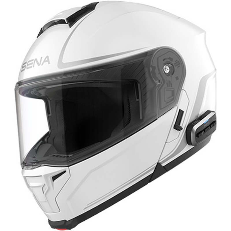SENA Outrush 2 felnyitható motoros bukósisak headsettel fehér