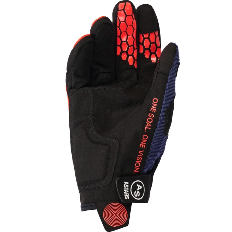Alpinestars PRO-DURA motokrossz kesztyű kék-narancssárga-fehér