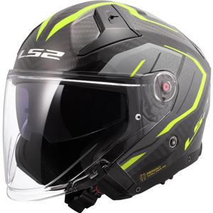 LS2 OF603 Infinity II C Urus nyitott motoros bukósisak fluo sárga