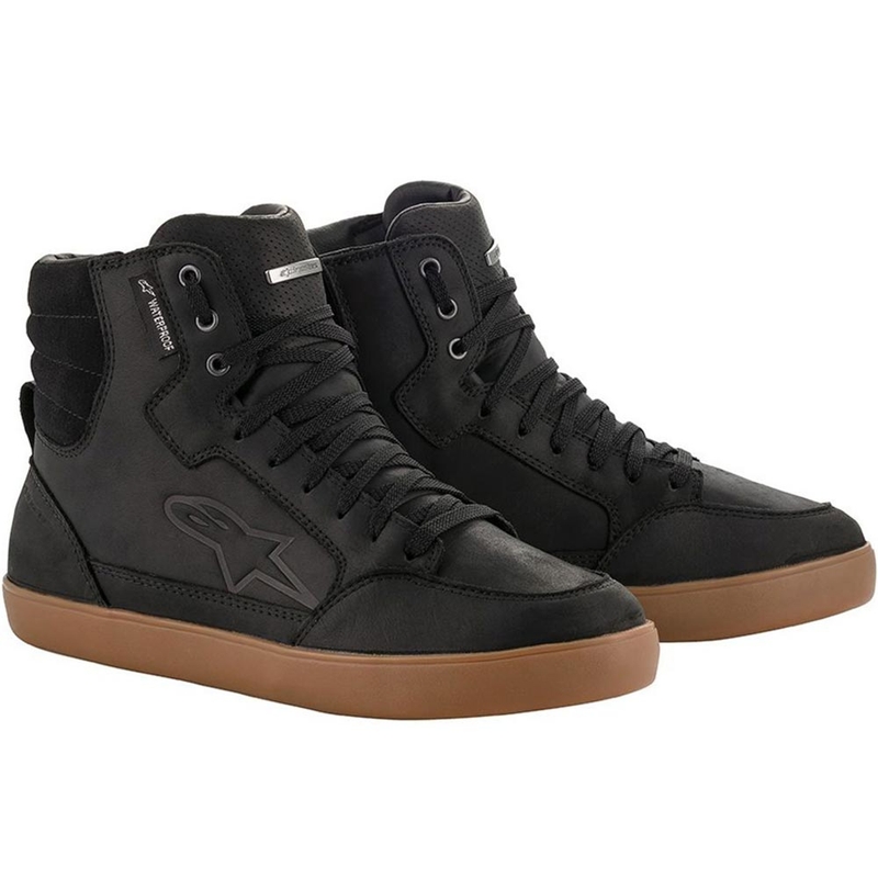 Alpinestars J-6 Waterproof motoros cipő fekete-gumi