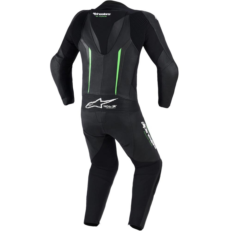 Alpinestars GP FORCE V2 egyrészes motoros bőroverál fekete-zöld