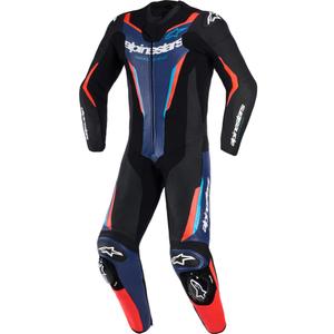 Alpinestars GP FORCE V2 egyrészes motoros overál fekete-kék-fluo piros