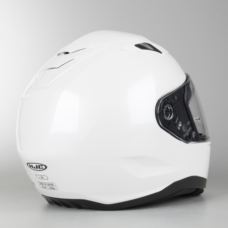 Beépített motoros sisak HJC i70 fehér fényes