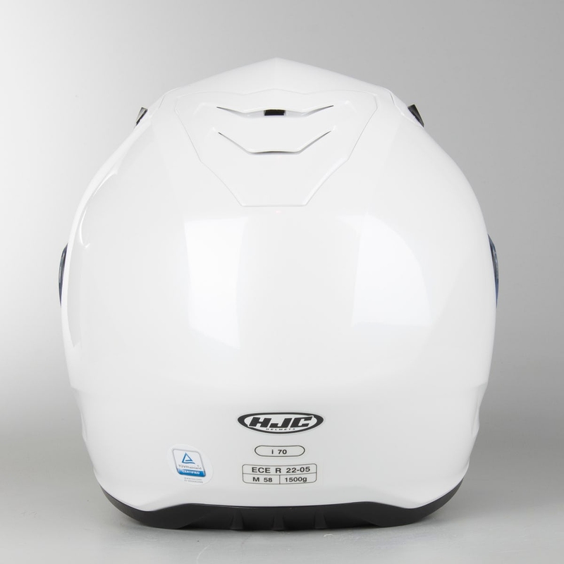 Beépített motoros sisak HJC i70 fehér fényes